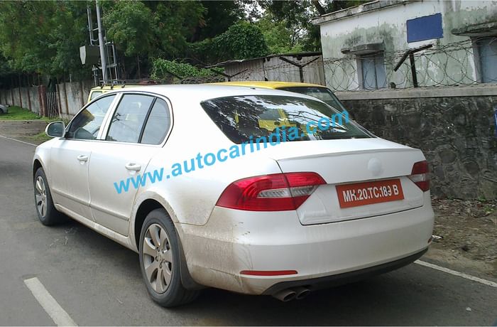 Skoda begins testing Superb facelift in India
